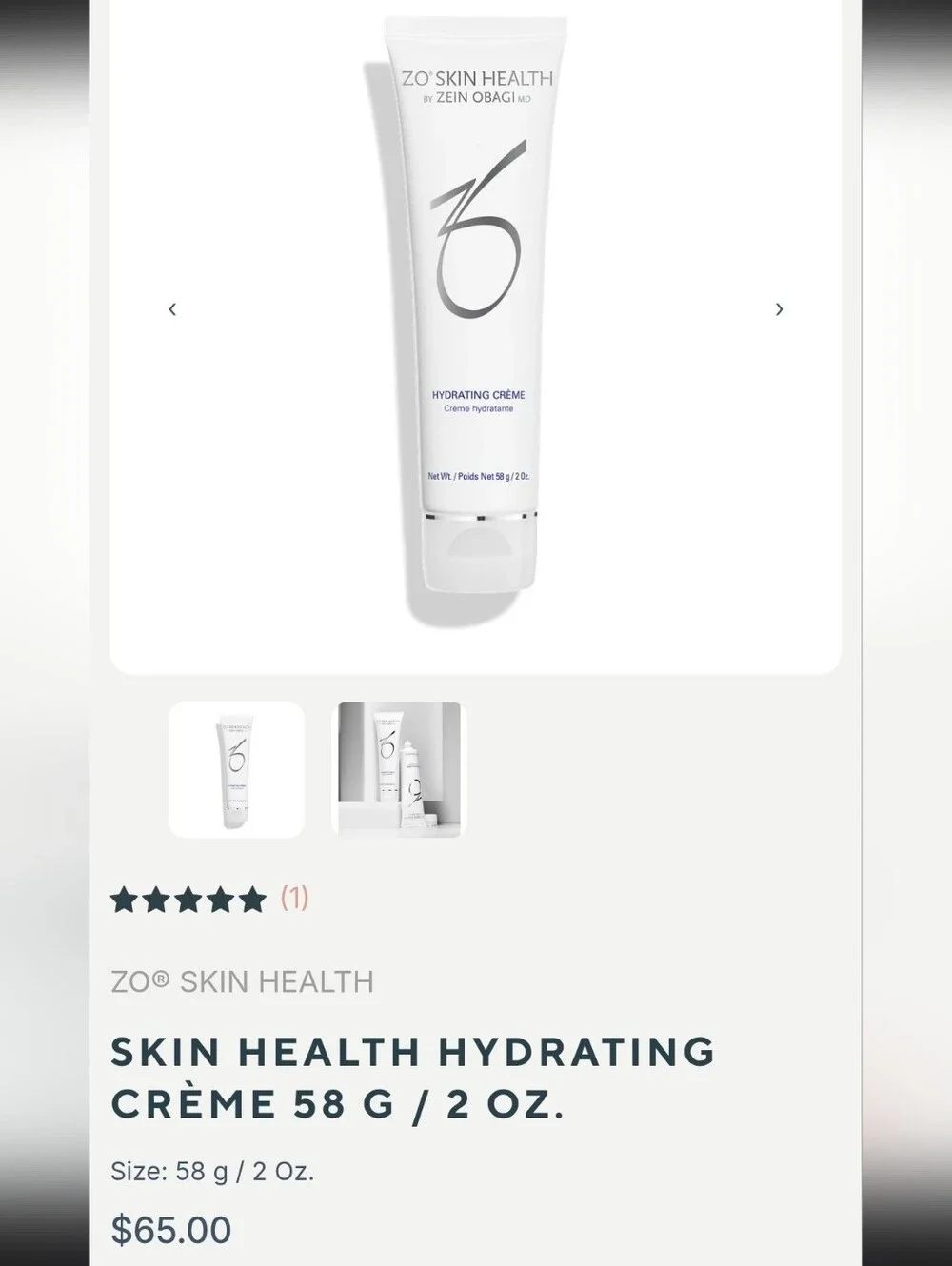 ZO Skin HealthSkin Health Hydrating Crème 58 g / 2 Oz. - Picture 2 of 4